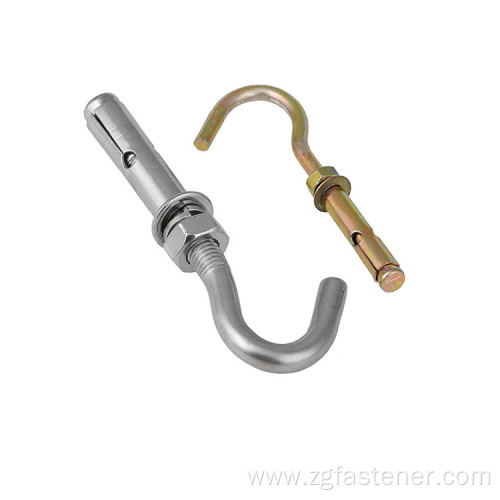 Yellow zinc hook bolt sleeve anchors Hexagonal Bolt Sleeve Anchor